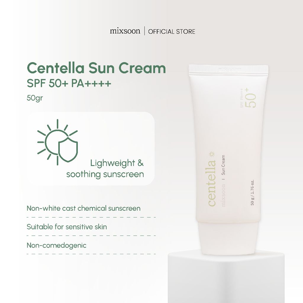 mixsoon - Centella Sun Cream SPF50+ PA++++ - 50g