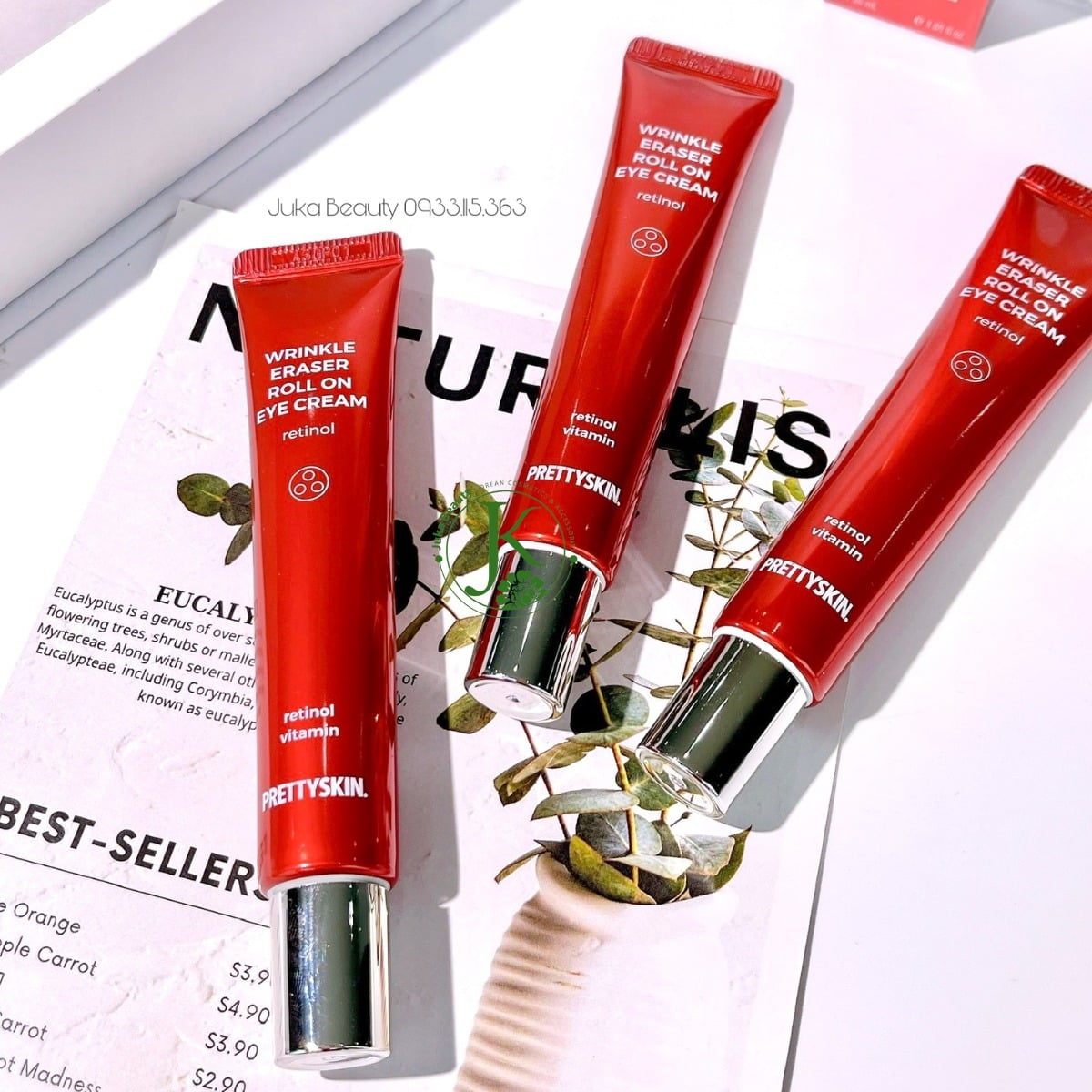 PRETTYSKIN - Wrinkle Eraser Roll On Eye Cream - Retinol - 30ml