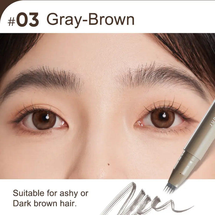 Judydoll - Liquid Eyebrow Pen - 1.8ml - 03 Grey Brown