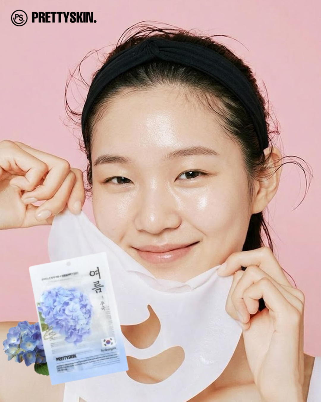 PRETTYSKIN - Hankook Summer Mask Pack - Hydrangea - 1pc