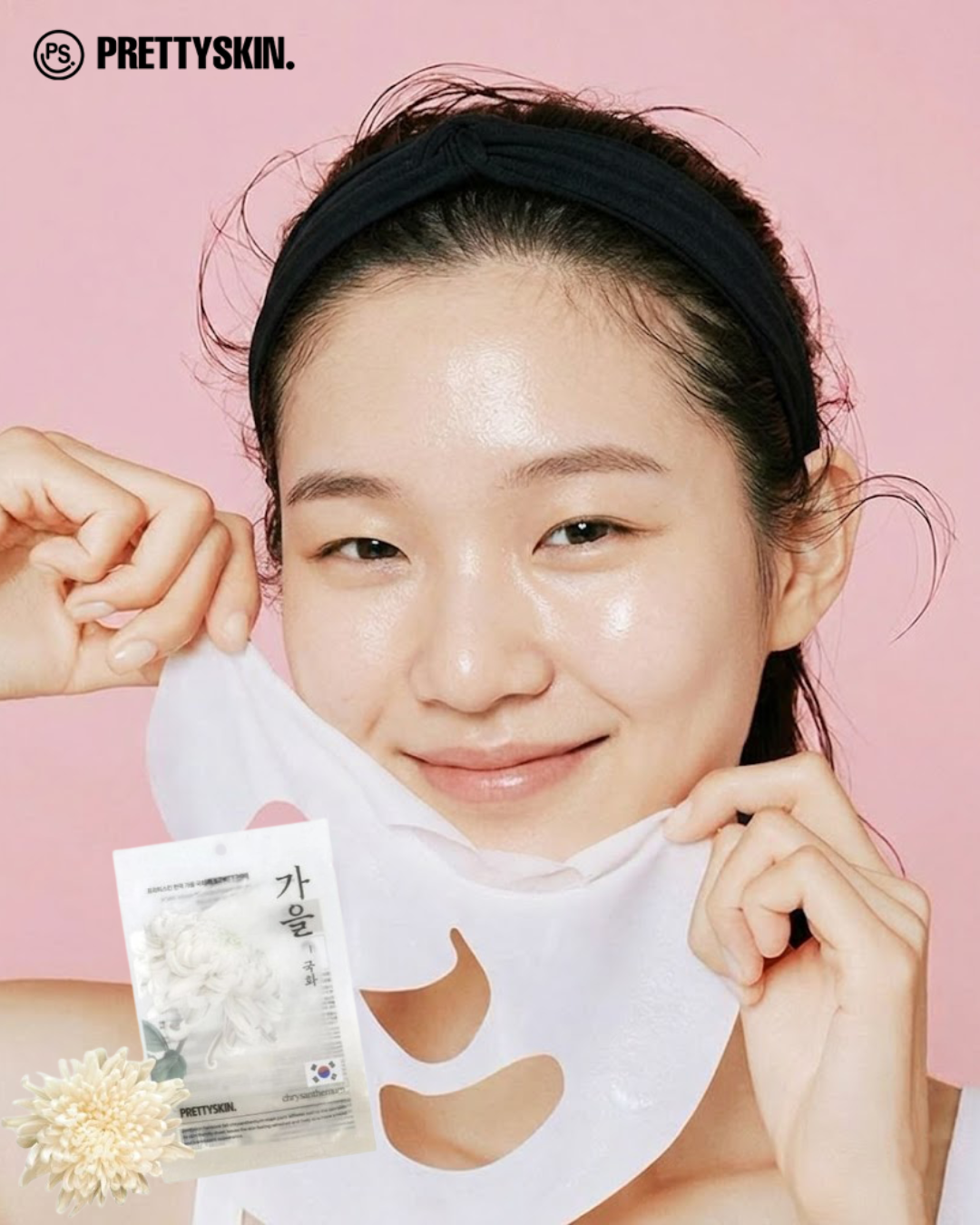 PRETTYSKIN - Hankook Fall Mask Pack - Chrysanthemum - 1pc