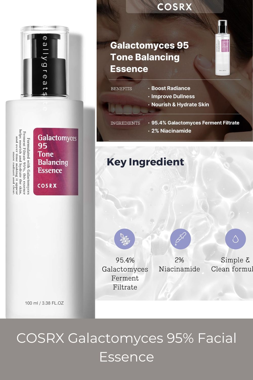 COSRX - Galactomyces 95 Tone Balancing Essence - 100ml