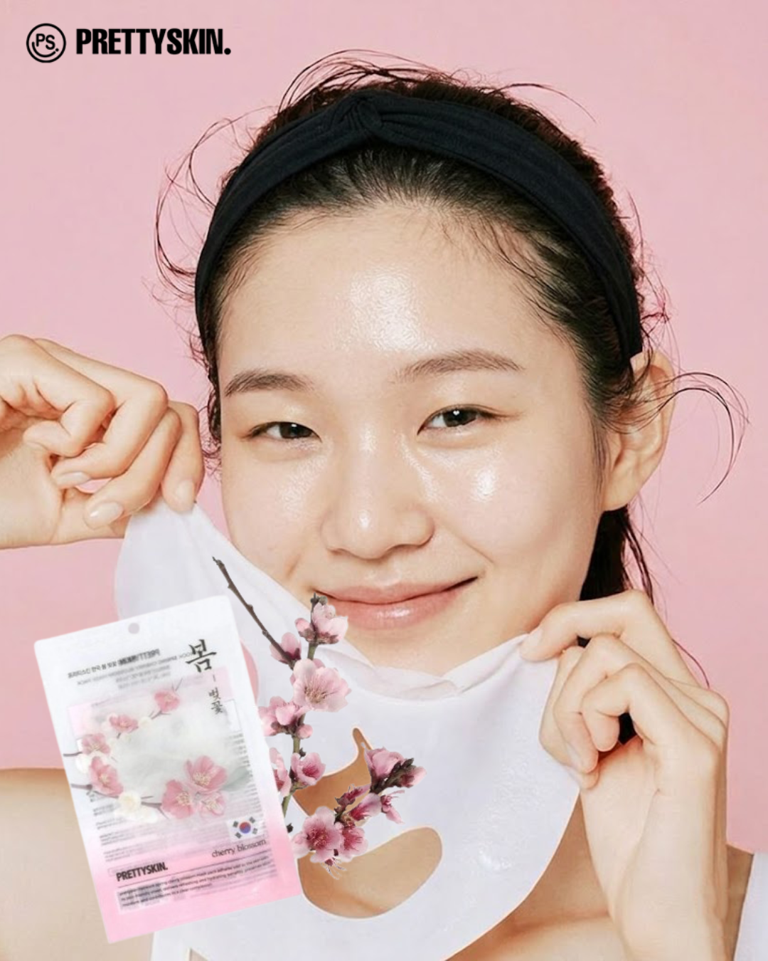 PRETTYSKIN - Hankook Spring Mask Pack - Cherry Blossom - 1pc