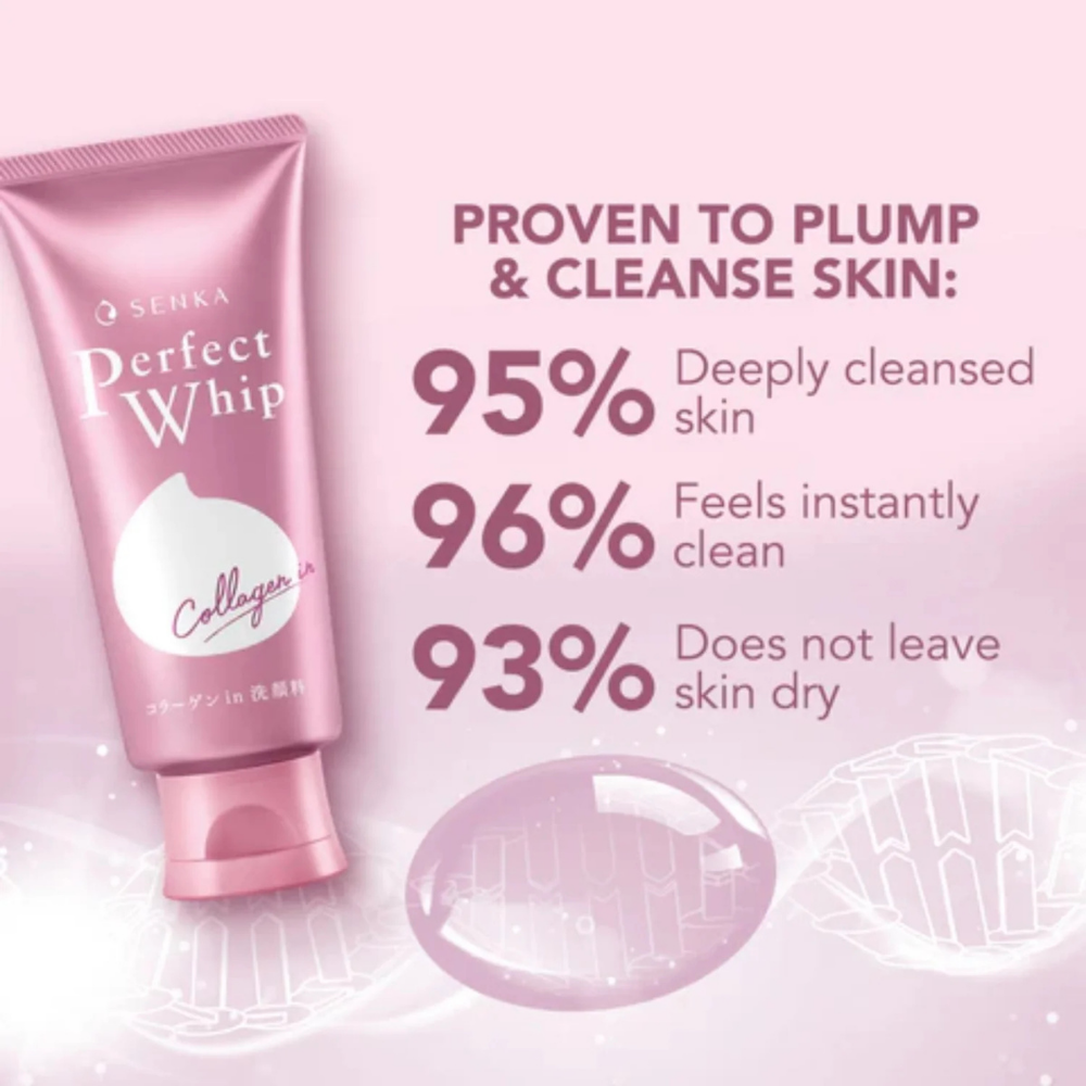 Shiseido - Senka Perfect Whip Collagen in Washing Foam Cleanser (2023 Version) - 120g