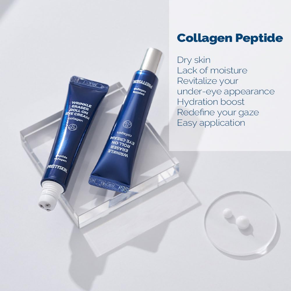 PRETTYSKIN - Wrinkle Eraser Roll On Eye Cream - Collagen - 30ml
