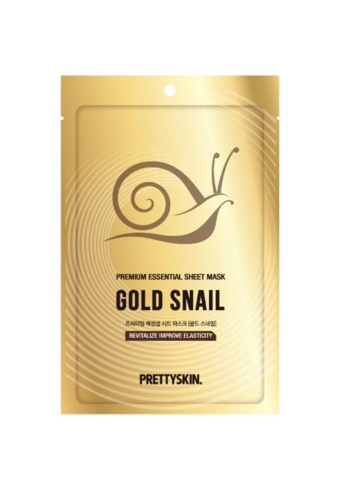 PRETTYSKIN - Premium Essential Sheet Mask Gold Snail - 1pc