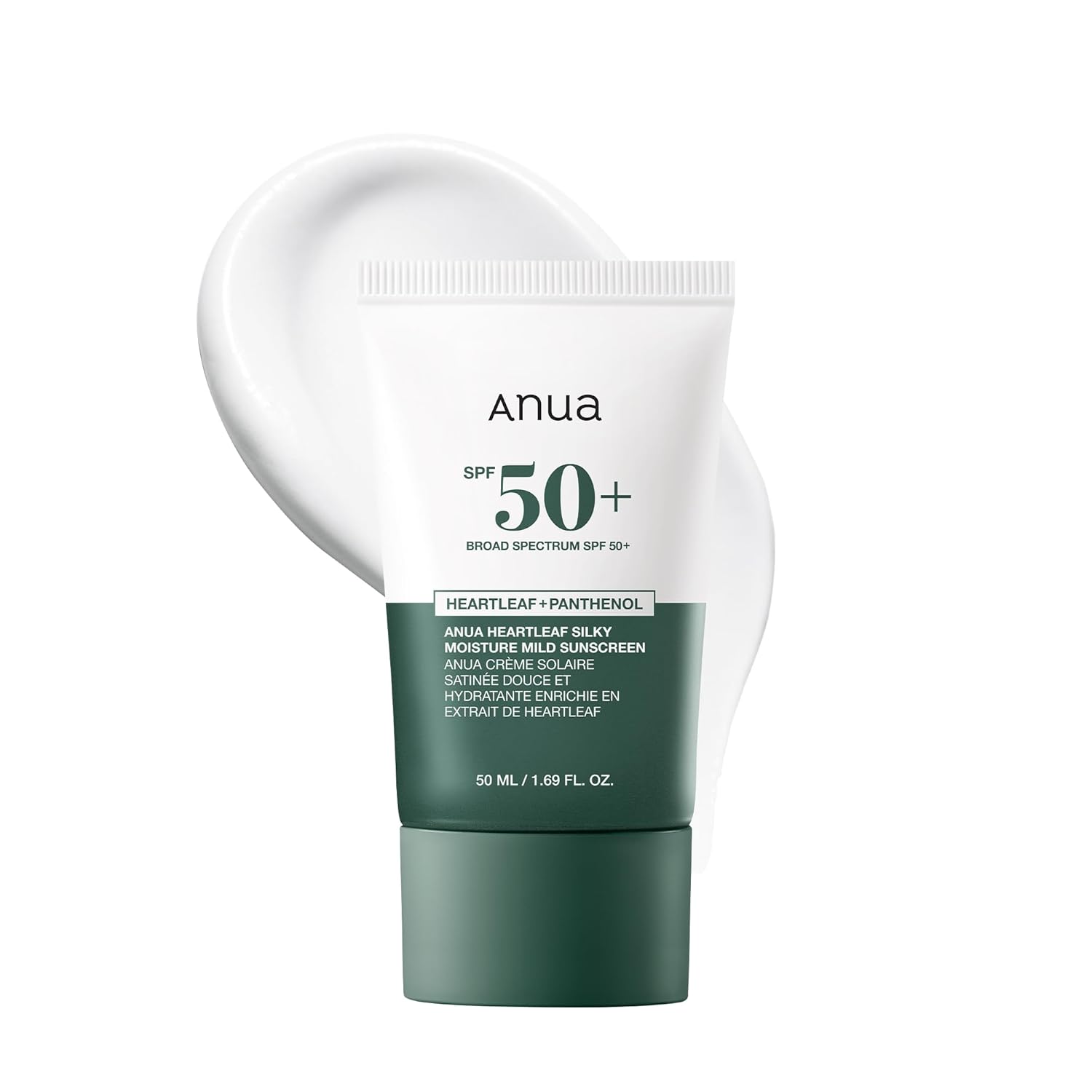 ANUA - Heartleaf Silky Moisture Sun Cream SPF50+ PA++++ - 50ml