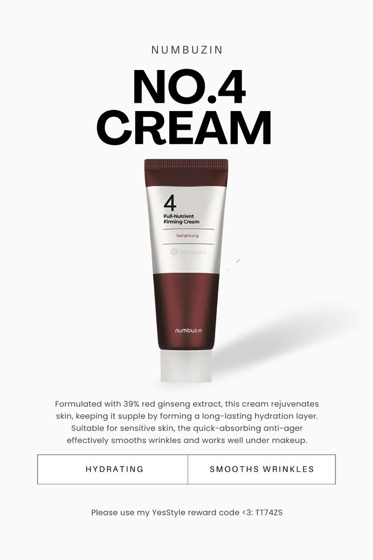 numbuzin - No.4 Full-Nutrient Firming Cream - 60ml