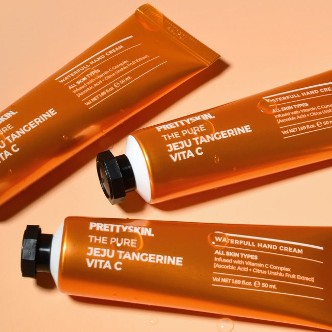 PRETTYSKIN - The Pure Jeju Tangerine Vita C Waterfull Hand Cream - 50ml