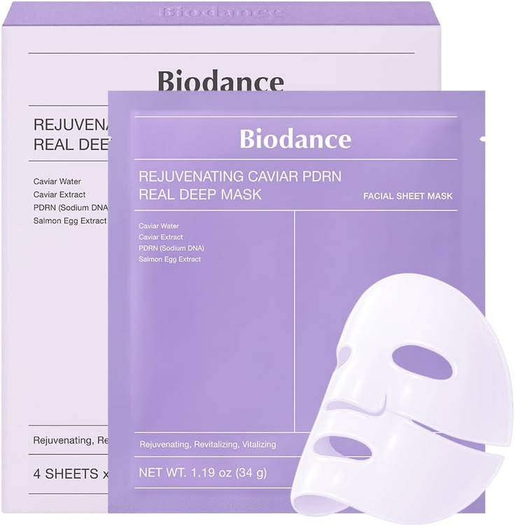 Biodance - Rejuvenating Caviar PDRN Real Deep Mask - 4pcs