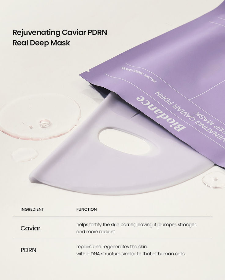 Biodance - Rejuvenating Caviar PDRN Real Deep Mask - 4pcs