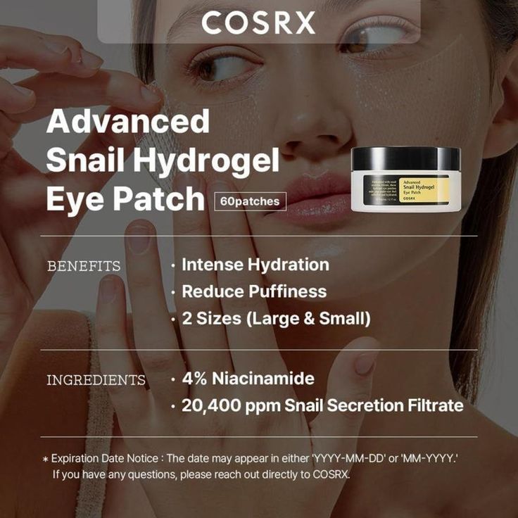 COSRX - Advanced Snail Hydrogel Eye Patch - 60pcs