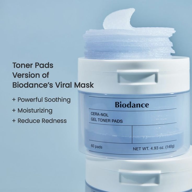 Biodance - Cera-Nol Gel Toner Pads - 140g/60pads