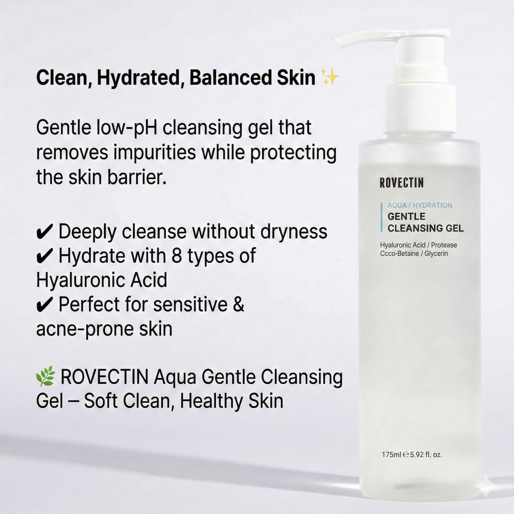 ROVECTIN - Aqua Gentle Cleansing Gel - 175ml