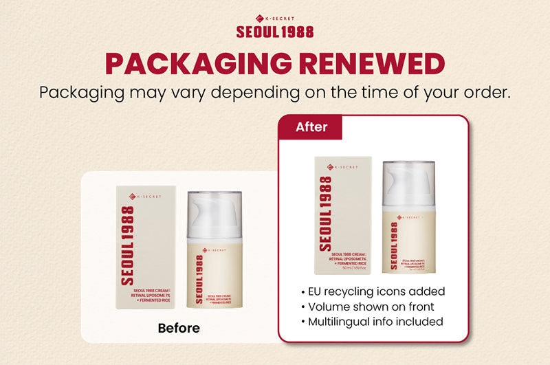 KSECRET - SEOUL 1988 Cream : Retinal Liposome 1% + Fermented Rice - 50ml
