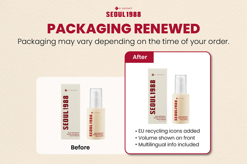 KSECRET - SEOUL 1988 Serum : Retinal Liposome 2% + Black Ginseng - 30ml