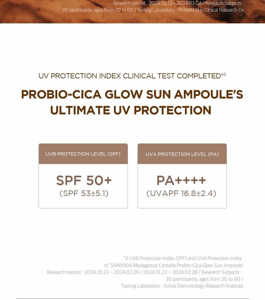 SKIN1004 - Madagascar Centella Probio-Cica Glow Sun Ampoule SPF50+ PA++++ - 50ml