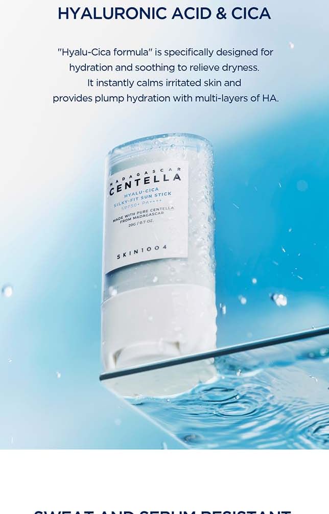 SKIN1004 - Madagascar Centella Hyalu-Cica Silky-Fit Sun Stick SPF50+ PA++++ - 20g