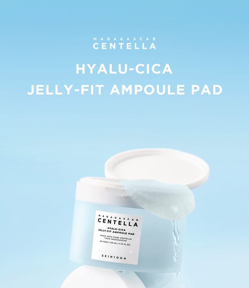 SKIN1004 - Madagascar Centella Hyalu-Cica Jelly-Fit Ampoule Pad - 140ml/60pads
