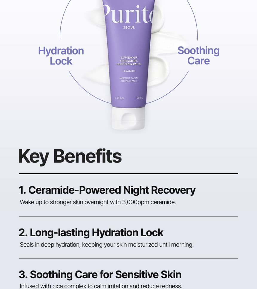 Purito SEOUL - Dermide Cica Barrier Sleeping Pack - 80ml