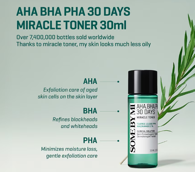 SOME BY MI - AHA-BHA-PHA 30 Days Miracle Toner - 30ml