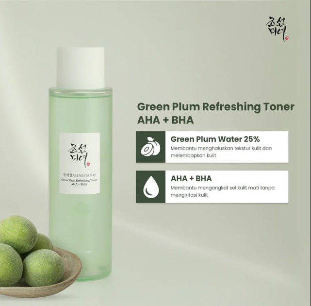 BEAUTY OF JOSEON - Green Plum Refreshing Toner : AHA + BHA - 150ml
