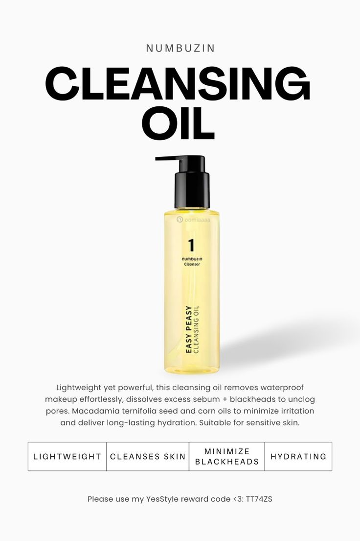 numbuzin - No.1 Easy Peasy Cleansing Oil - 200ml