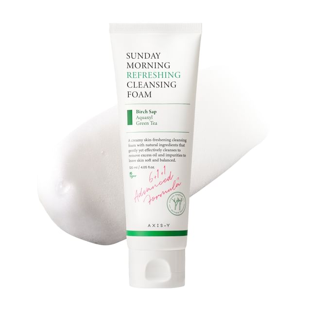AXIS-Y - Sunday Morning Refreshing Cleansing Foam 星期天早晨清爽洁面乳 - 120ml