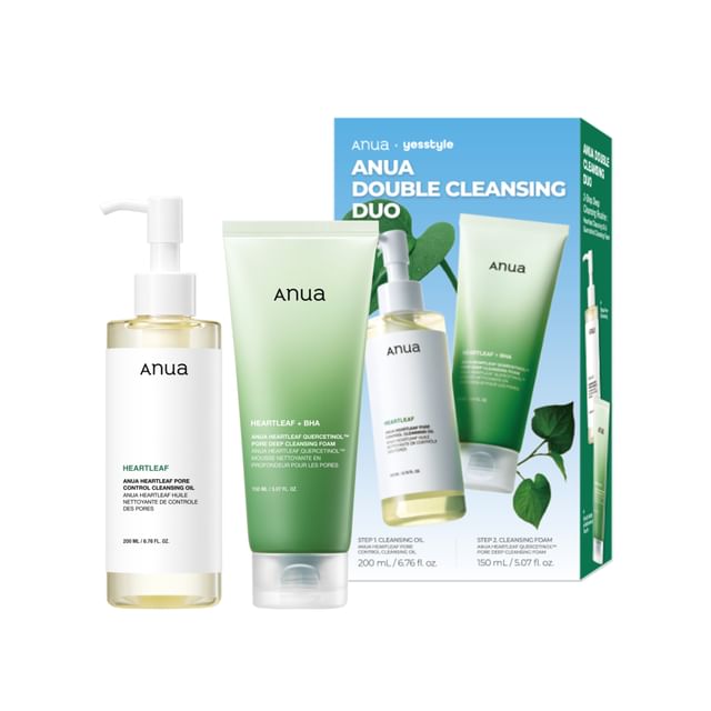 ANUA - Heartleaf Cleansing Sensitive Skin Duo Set