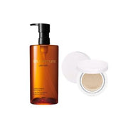 A rack of skincare