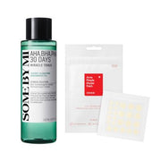 A rack of skincare