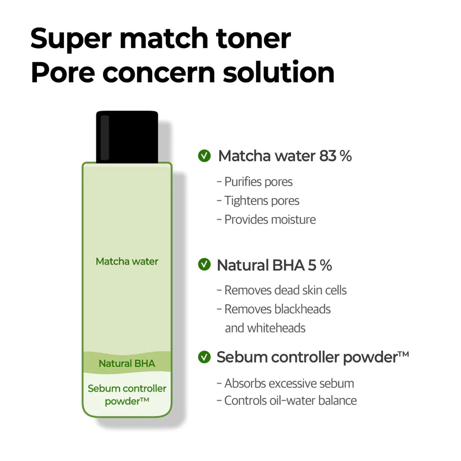 SOME BY MI - Super Matcha Pore Tightening Toner - 150ml