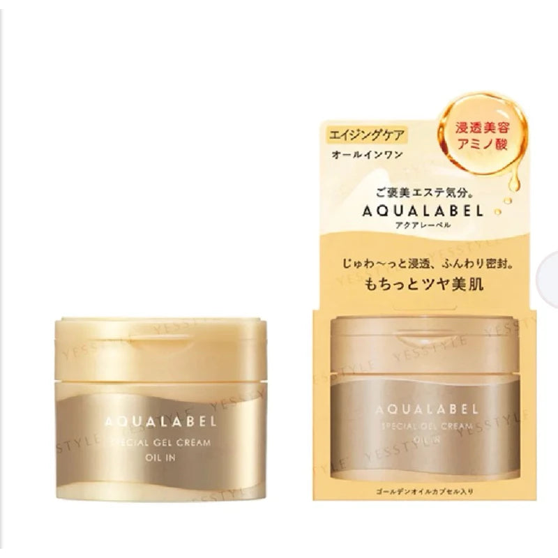 Shiseido - Aqua Label Special Gel Cream Set - Brightening & Moist & Oil in