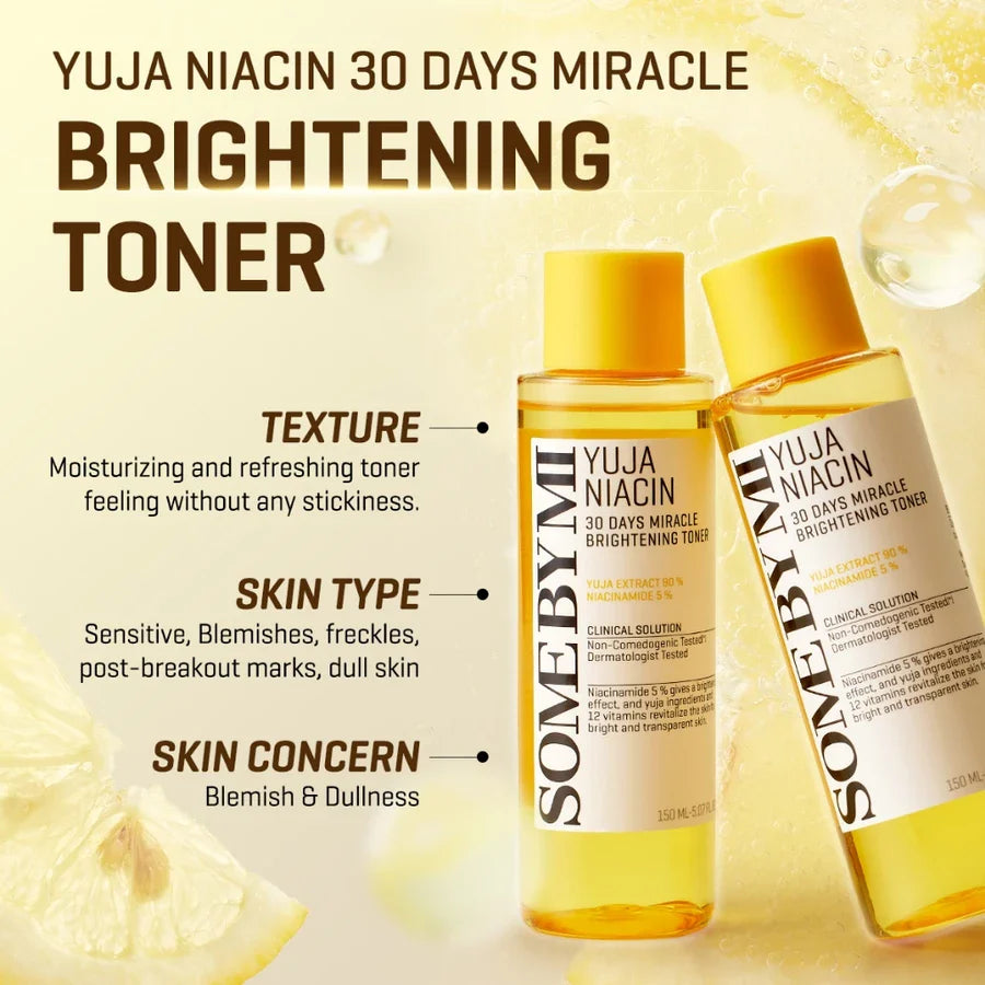 SOME BY MI - Yuja Niacin 30 Days Miracle Brightening Toner - 150ml
