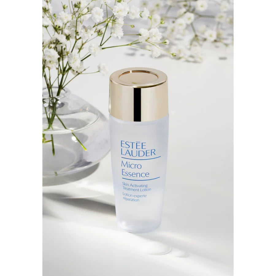 A rack of skincare