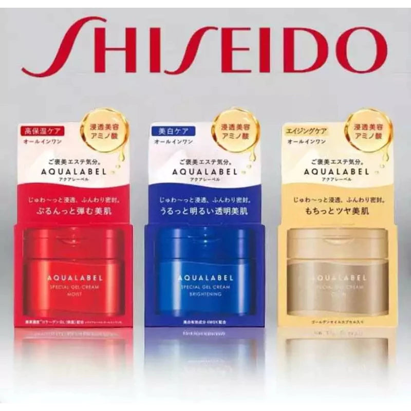 Shiseido - Aqua Label Special Gel Cream Set - Brightening & Moist & Oil in