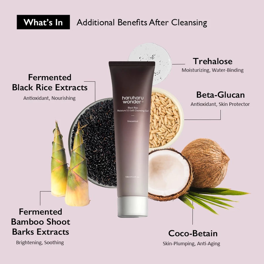 haruharu wonder - Black Rice Triple AHA Gentle Cleansing Gel - 100ml