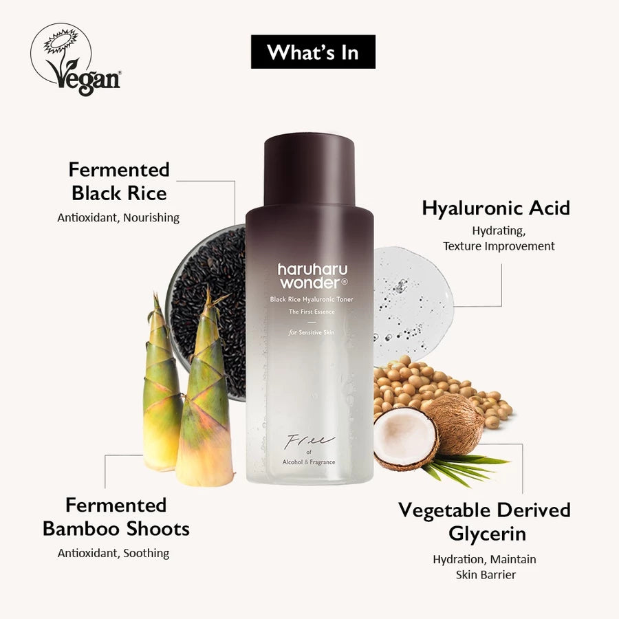 Haruharu WONDER - Black Rice Hyaluronic Toner - 150ml