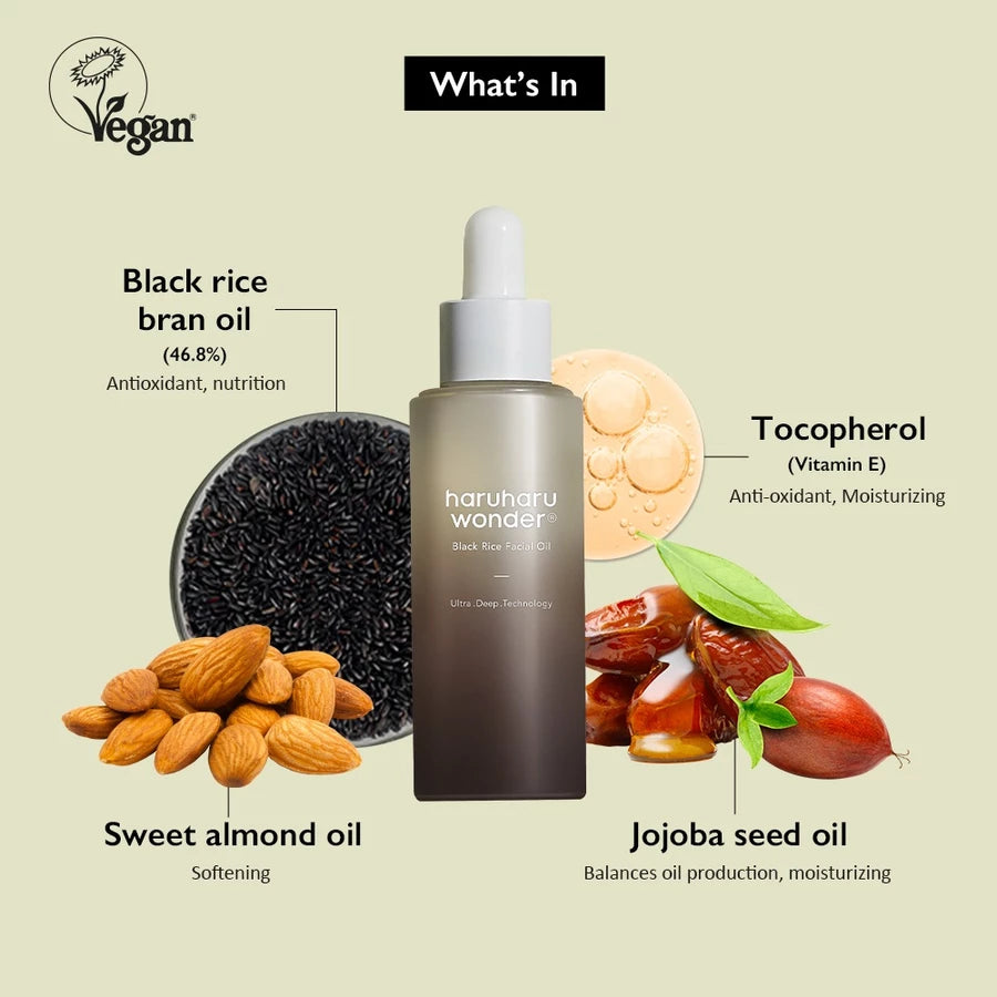 Haruharu WONDER - Black Rice Facial Oil - 30ml