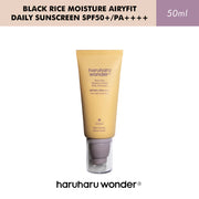Haruharu WONDER - Black Rice Moisture Airyfit Daily Sunscreen SPF50+ PA++++ - 50ml