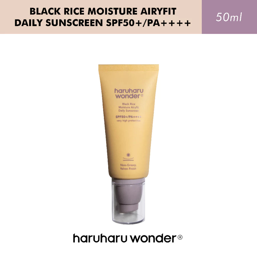 Haruharu WONDER - Black Rice Moisture Airyfit Daily Sunscreen SPF50+ PA++++ - 50ml