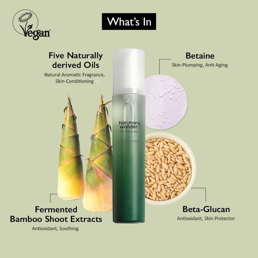 Haruharu WONDER - Black Bamboo Mist - 150ml
