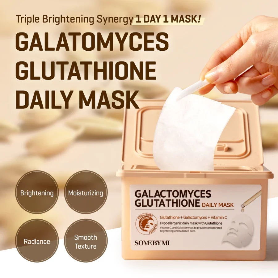 SOME BY MI - Galactomyces Glutathione Daily Mask - 30pcs