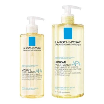 A rack of skincare