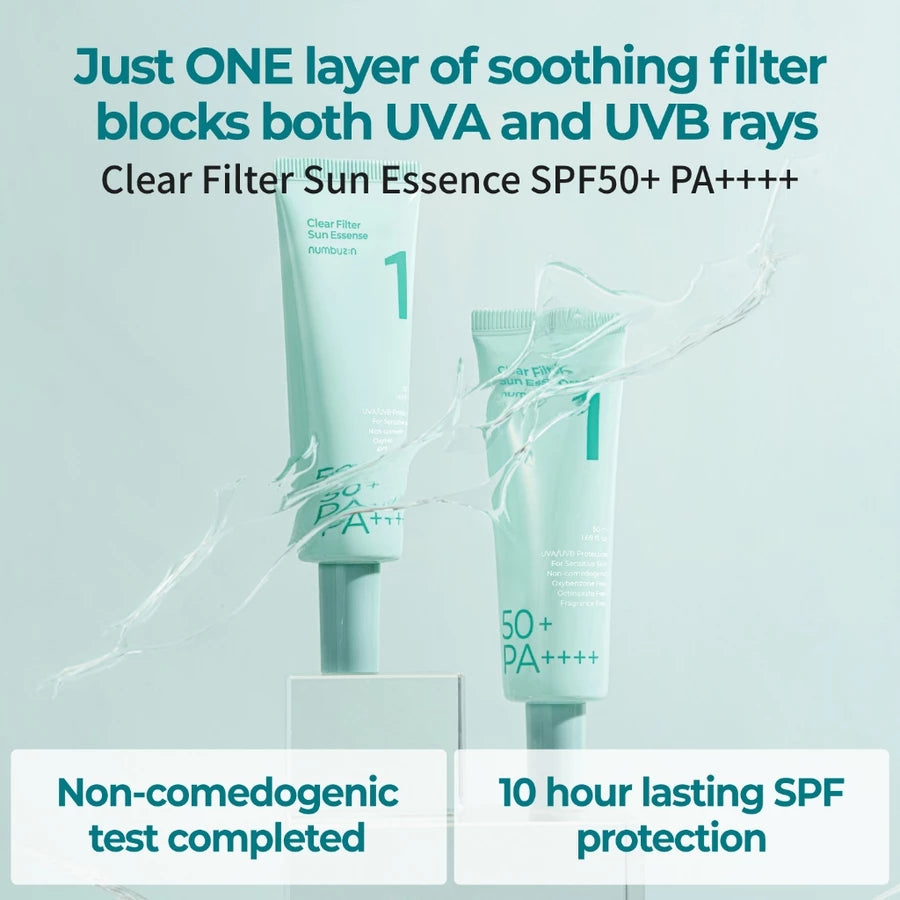 numbuzin - No.1 Clear Filter Sun Essence SPF 50+ PA ++++ - 50ml