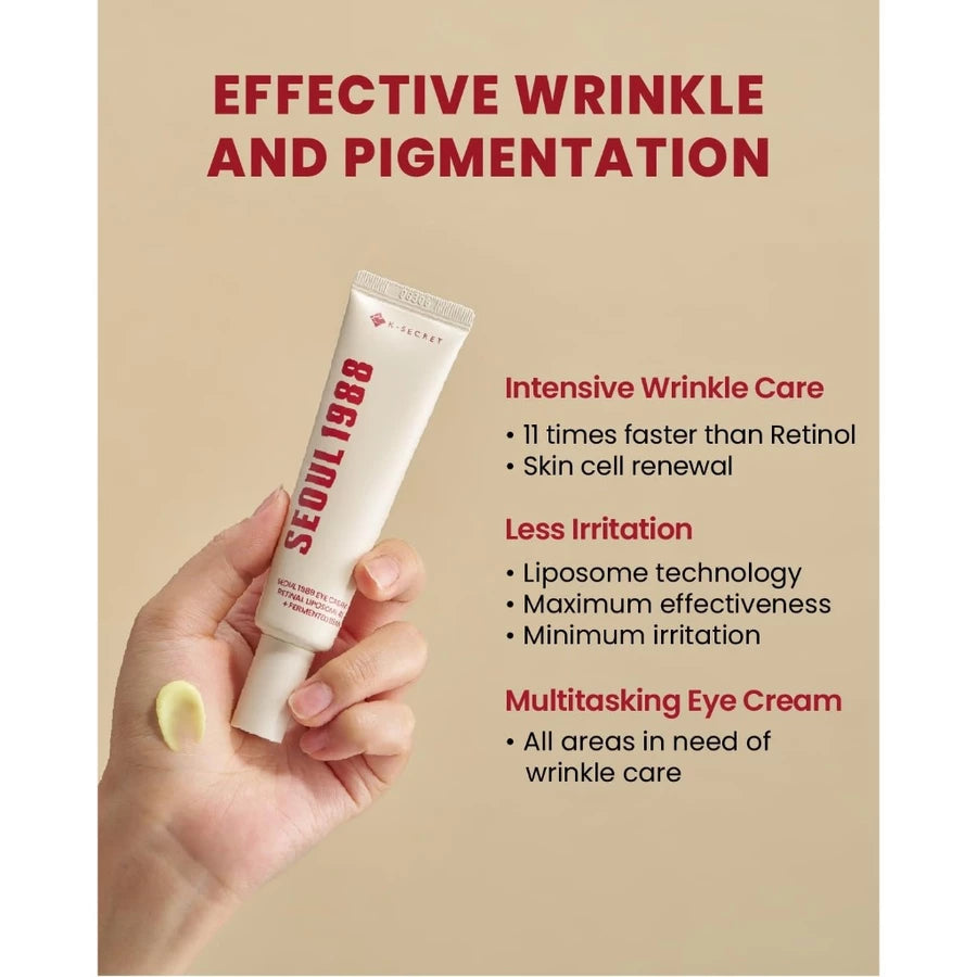 KSECRET - SEOUL 1988 Eye Cream : Retinal Liposome 4% + Fermented Bean - 30ml