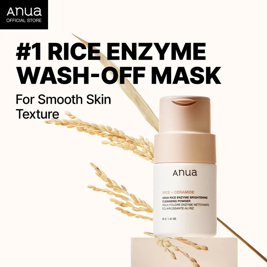 A rack of skincare