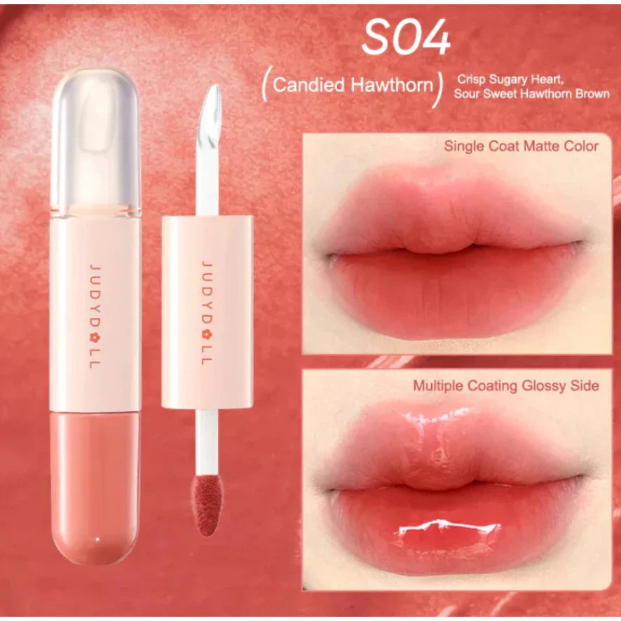 Judydoll - Hawthorn Candy Dual Lip Glaze - 7g - S04 Candied Hawthorn