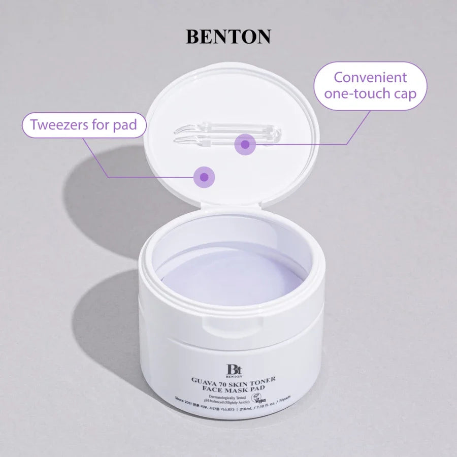 Benton - Guava 70 Skin Toner Face Mask Pad - 210ml/70pads