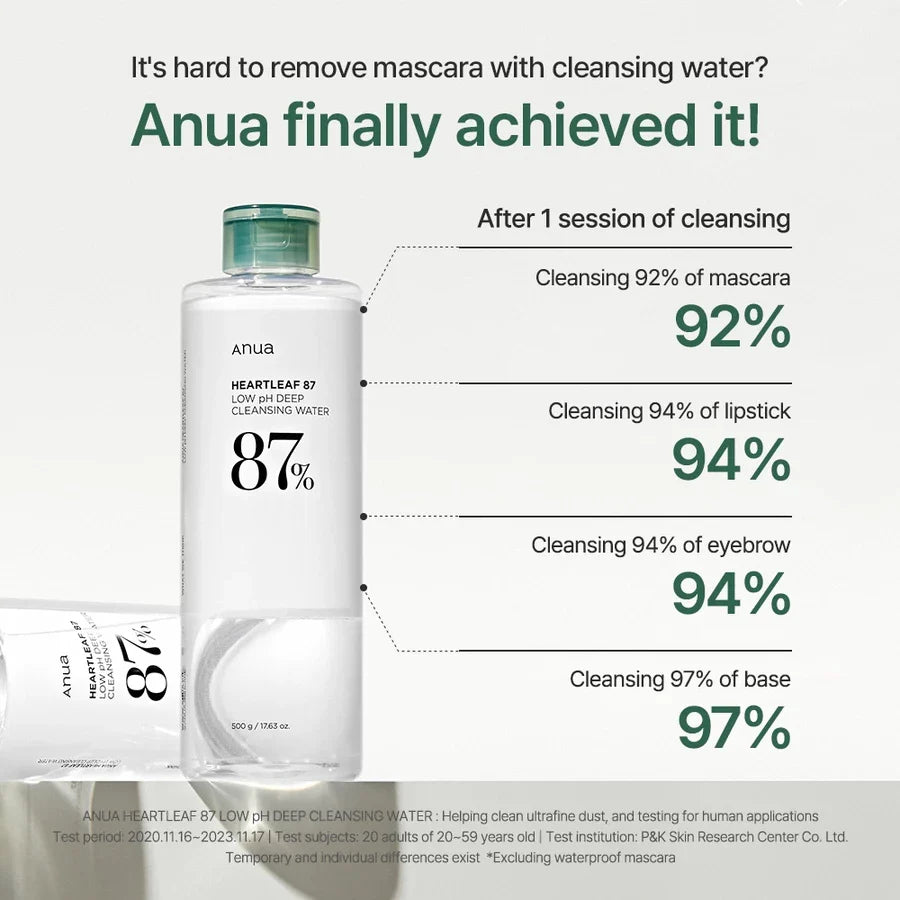 ANUA - Heartleaf Low pH Deep Cleansing Water - 500g